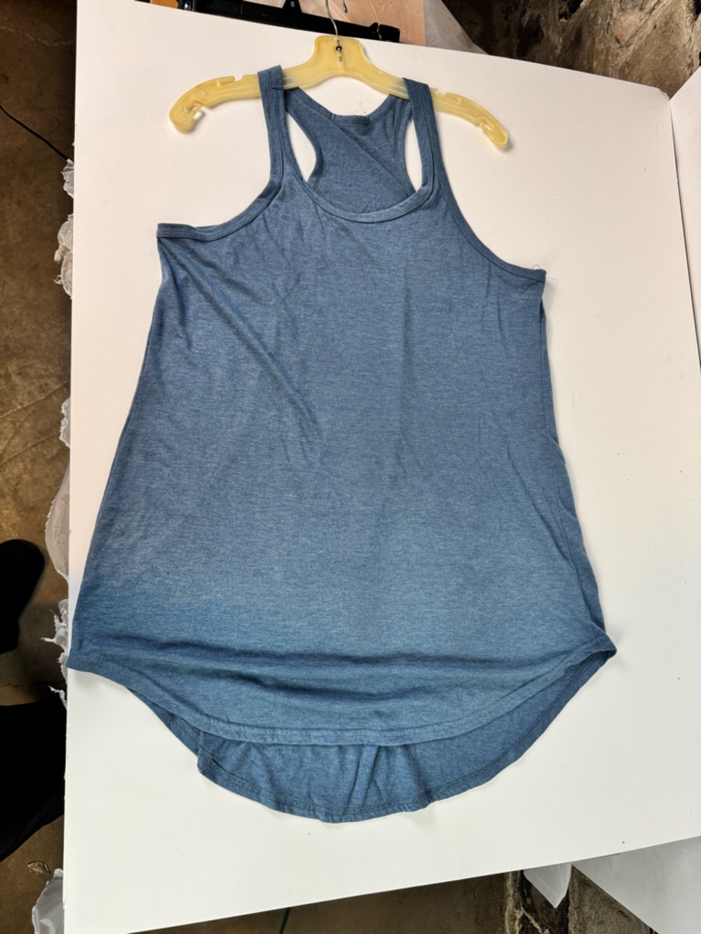 Sleeveless Blue Racerback Tank - Picture 3 of 7